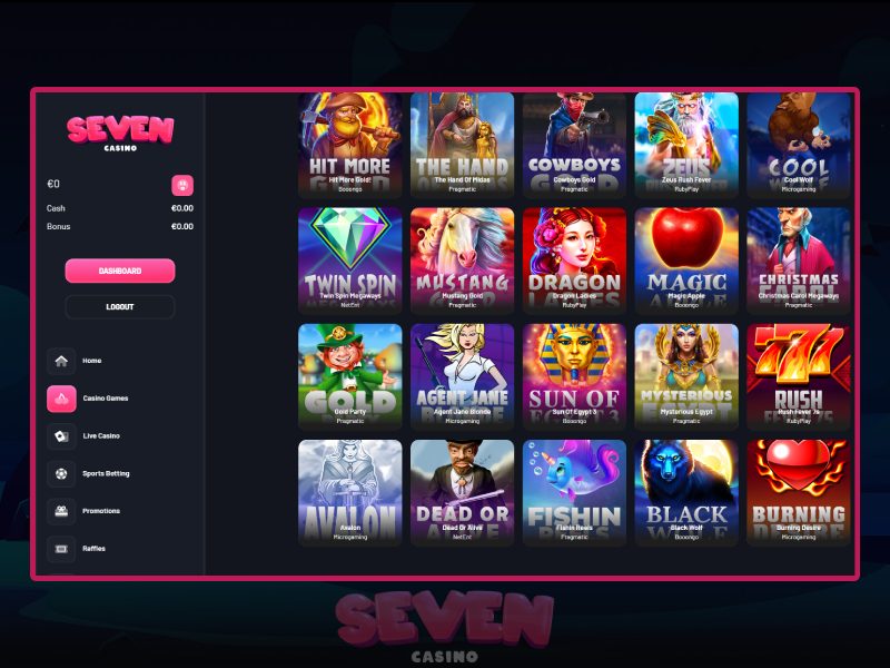 Juegue a las tragamonedas en el casino Seven Casino Juegue a las tragamonedas en el casino Seven Casino