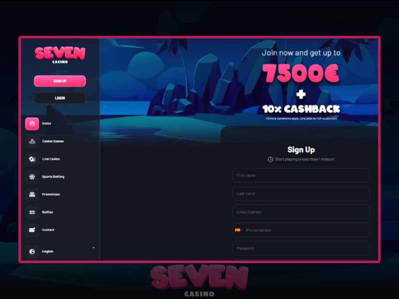 Cómo registrarse en Seven Casino Cómo registrarse en Seven Casino